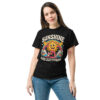 T-Shirt Sunshine and Suffering – Retro Rainbow Humor