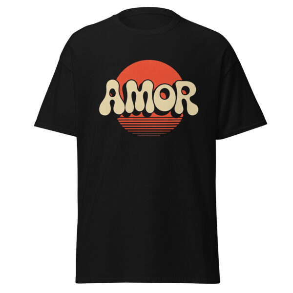 T-Shirt AMOR Sunset – Retro Love Statement