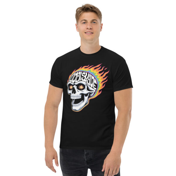 T-Shirt Flammenschädel Obey Slave – Streetwear, Totenkopf