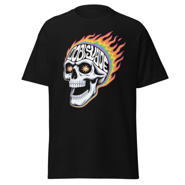 T-Shirt Flammenschädel Obey Slave – Streetwear, Totenkopf