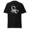 T-Shirt Skorpion Linienkunst Stärke Minimalismus