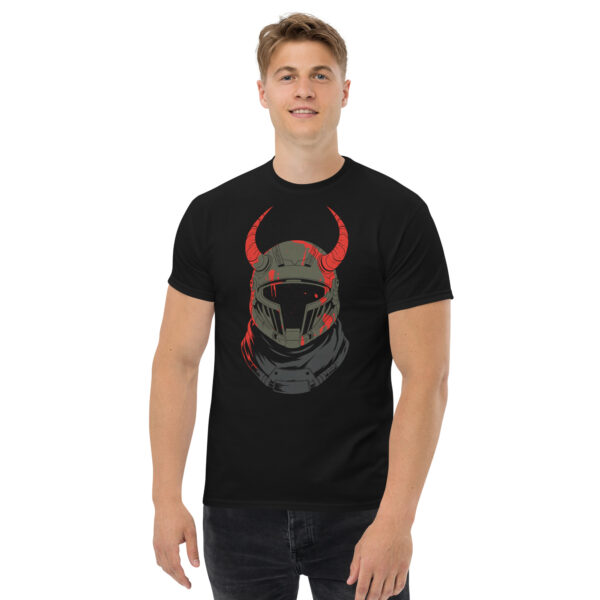 T-Shirt Kriegerhelm Hörner Wikinger Battle Stahl