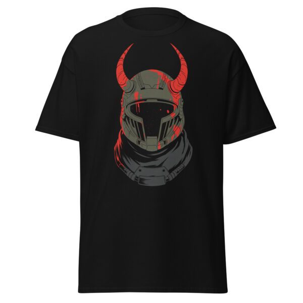 T-Shirt Kriegerhelm Hörner Wikinger Battle Stahl