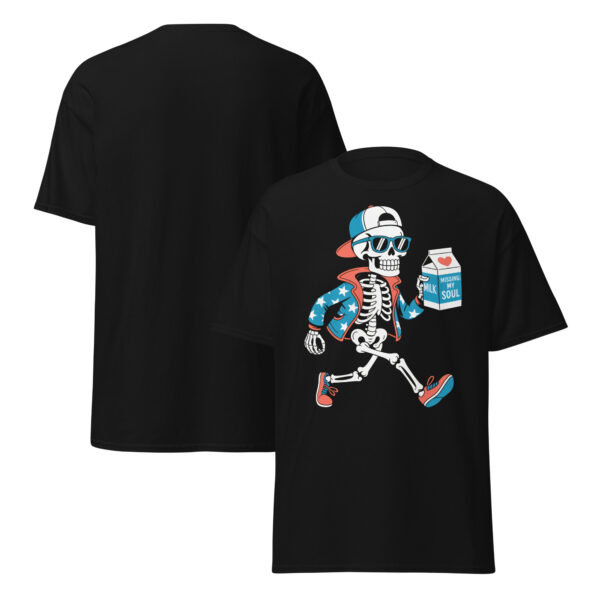 T-Shirt Missing My Soul Skater Skeleton Mil