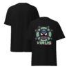 T-Shirt Pixel Virus Overlord – Retro Malware Bot