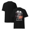 T-Shirt CREEPING LOVE ALIVE – Dancing Skeletons, Retro Horror Romance