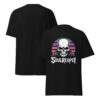 T-Shirt SOUL REAPER – Neon Sunset Skull, Synthwave Horror