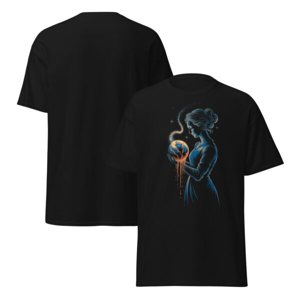 T-Shirt Earth in Her Hands – Melting Planet, Climate Art, Klima