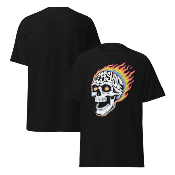 T-Shirt Psychedelic Obey Skull – Schädel, Flammen