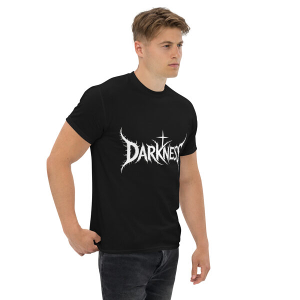 T-Shirt Düsterer Darkness Gothic-Text