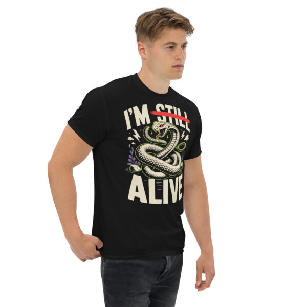 T-Shirt I’M STILL ALIVE Snake – Schlange Statement
