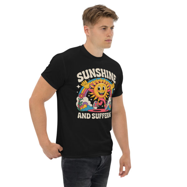 T-Shirt Sunshine and Suffering – Retro Sun