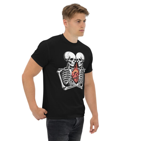 T-Shirt Flaming Heart Skeletons – Skelett, Herz