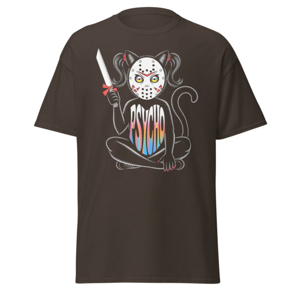 T-Shirt Psycho Kitty Kawaii – Regenbogen Horror Katze