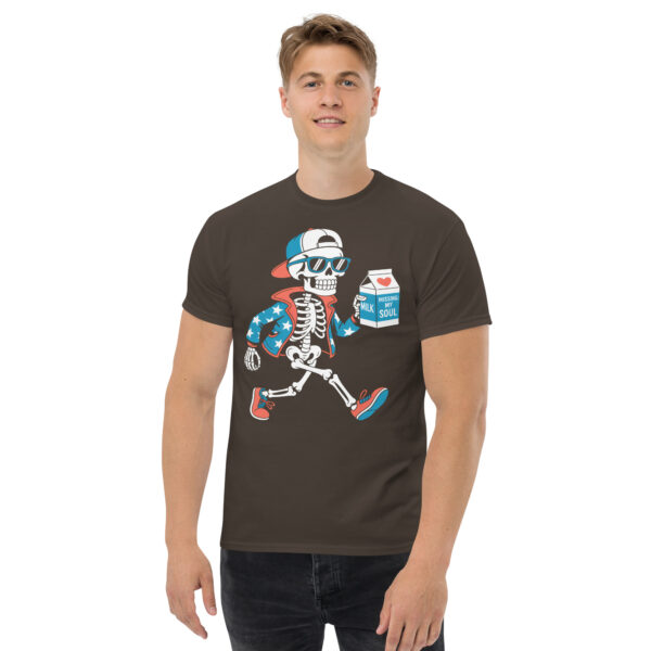 T-Shirt Missing My Soul Skater Skeleton Mil