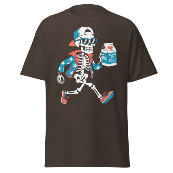 T-Shirt Missing My Soul Skater Skeleton Mil