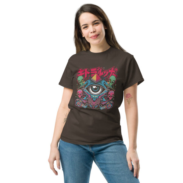 T-Shirt Alien Pyramid Eye – Shirt „UFO Vision“