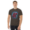 T-Shirt Neon Rex Roar – T‑Rex Skull Shockwave