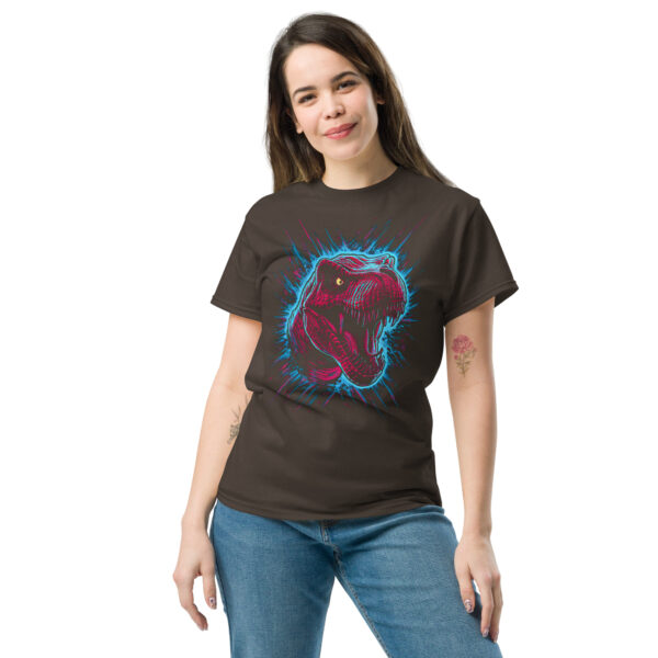 T-Shirt T‑Rex Neon Roar – Dinosaurier Shirt