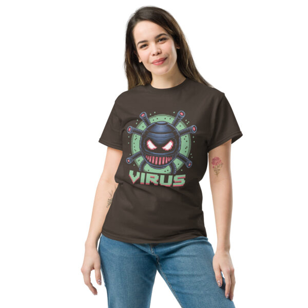 T-Shirt VIRUS Retro Pixel – Hacker Shirt
