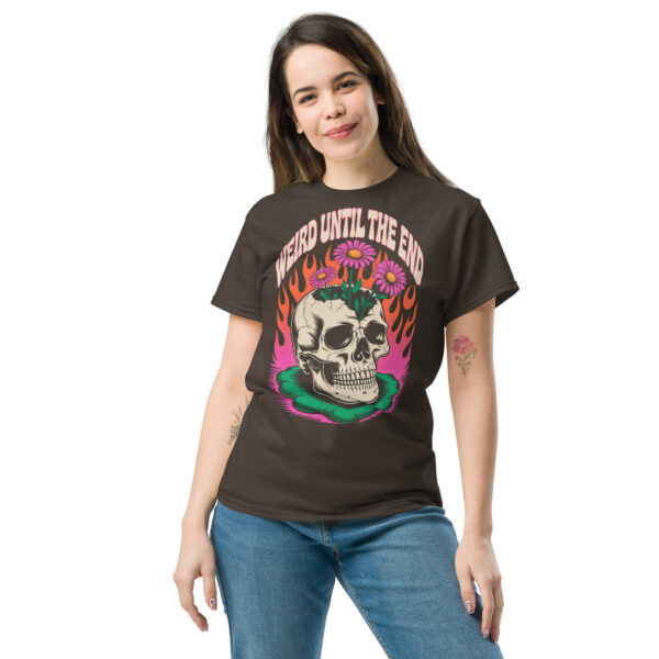 T-Shirt WEIRD UNTIL THE END – Skull Flowers