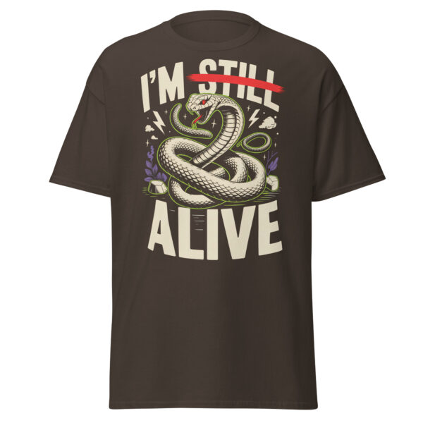 T-Shirt I’M STILL ALIVE Snake – Schlange Statement