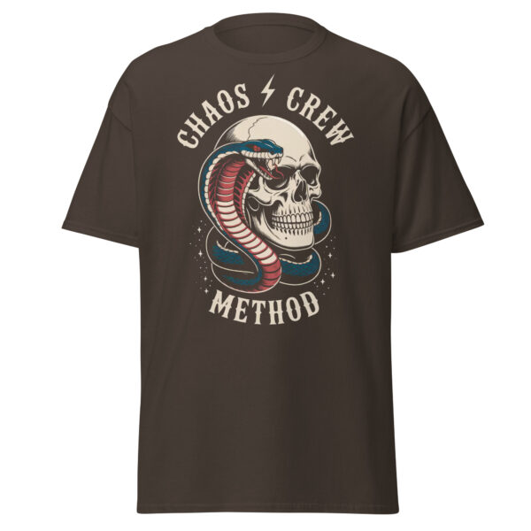 T-Shirt CHAOS CREW METHOD – Snake & Skull, Biker Tattoo Style