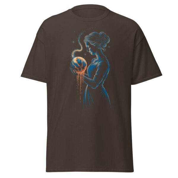 T-Shirt Earth in Her Hands – Melting Planet, Climate Art, Klima