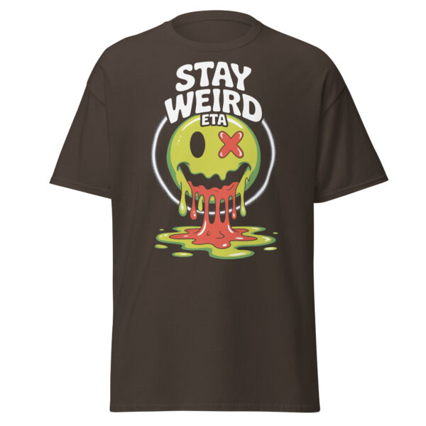 T-Shirt STAY WEIRD – Melting Smiley ETA, Slime Vibes