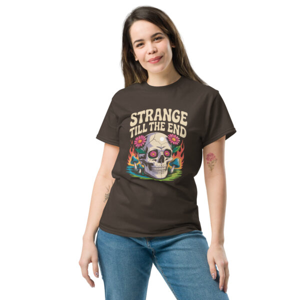T-Shirt Strange Till The End – Daisy Skull & Shrooms