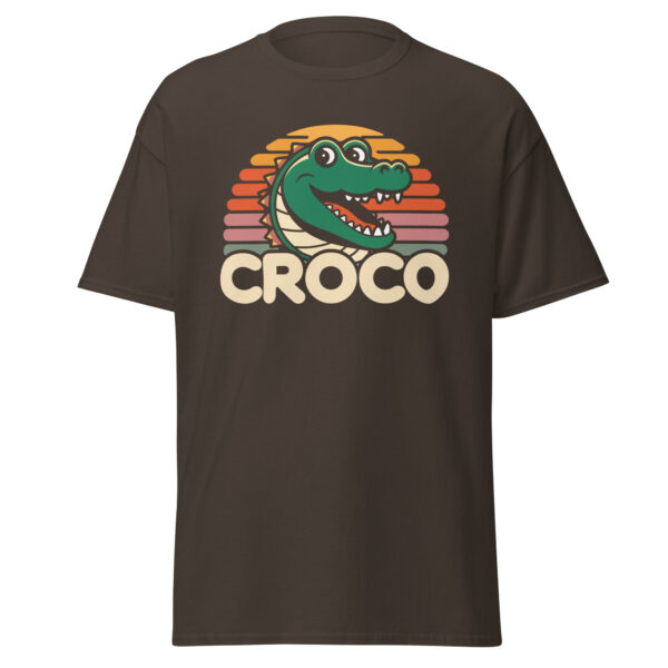 T-Shirt CROCO Sunset – Retro Gator Smile