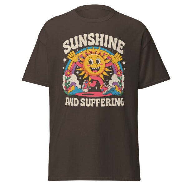 T-Shirt Sunshine and Suffering – Retro Sun