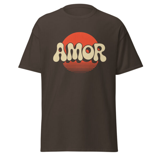 T-Shirt AMOR Sunset – Retro Love Statement