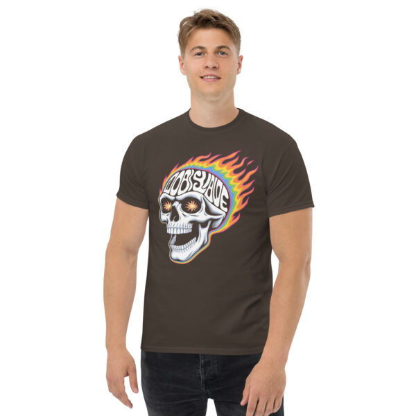 T-Shirt Flammenschädel Obey Slave – Streetwear, Totenkopf