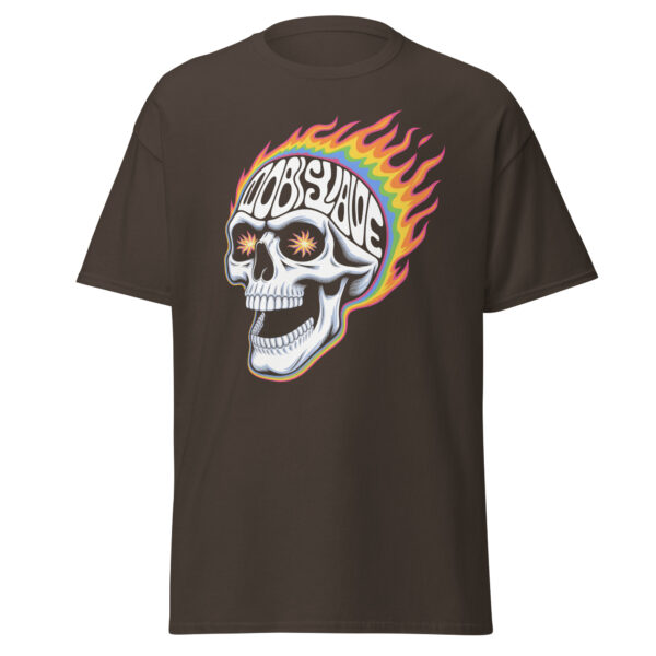 T-Shirt Flammenschädel Obey Slave – Streetwear, Totenkopf