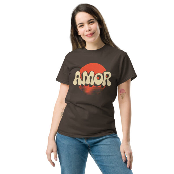 T-Shirt Amor Sunset – Liebe, Retro