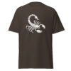 T-Shirt Skorpion Linienkunst Stärke Minimalismus