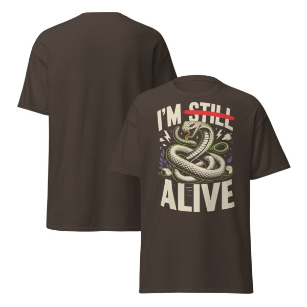 T-Shirt I’M STILL ALIVE Snake – Schlange Statement