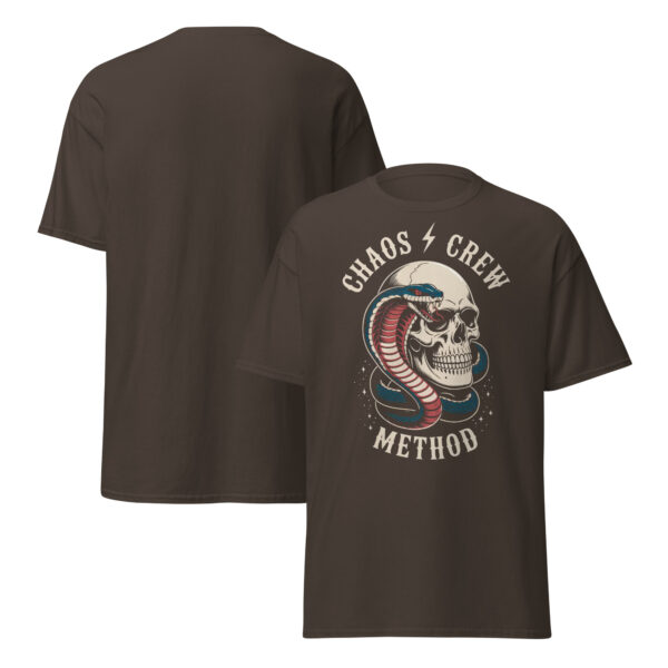T-Shirt CHAOS CREW METHOD – Snake & Skull, Biker Tattoo Style