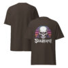 T-Shirt SOUL REAPER – Neon Sunset Skull, Synthwave Horror