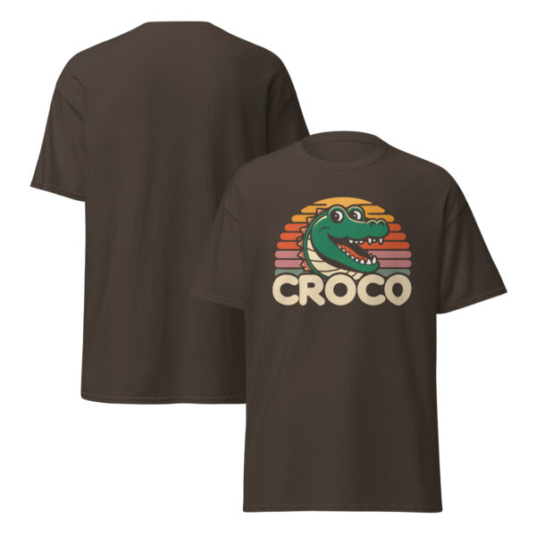 T-Shirt CROCO Sunset – Retro Gator Smile