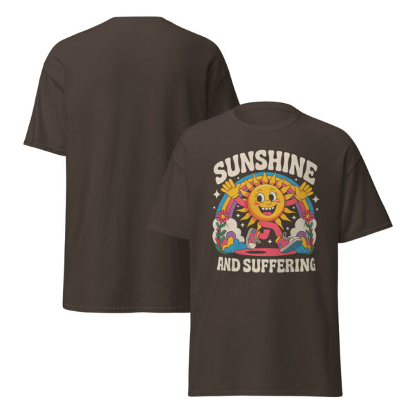 T-Shirt Sunshine and Suffering – Retro Sun