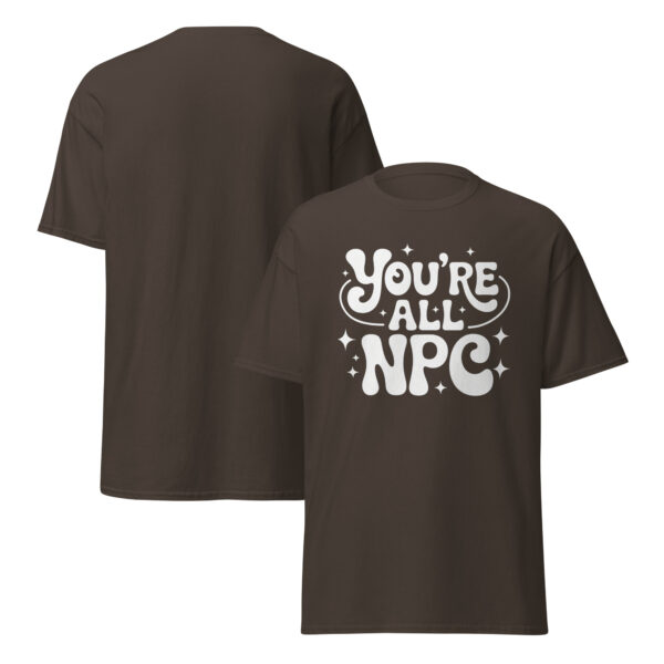 T-Shirt You’re All NPC – Retro Gamer Statement