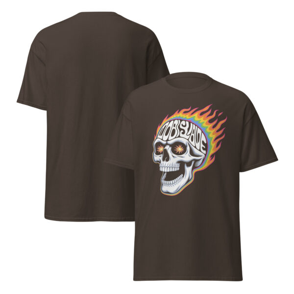 T-Shirt Flammenschädel Obey Slave – Streetwear, Totenkopf