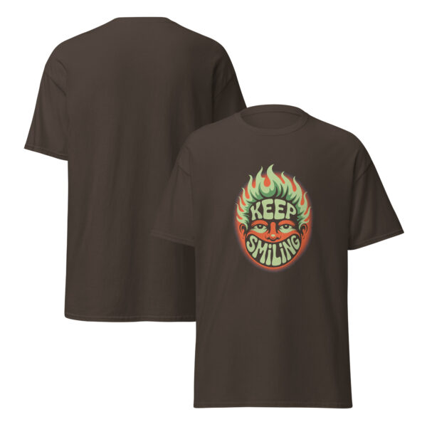 T-Shirt Keep Smiling Flame – Smiling, Retro