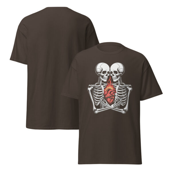 T-Shirt Flaming Heart Skeletons – Skelett, Herz