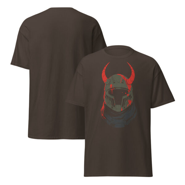 T-Shirt Kriegerhelm Hörner Wikinger Battle Stahl