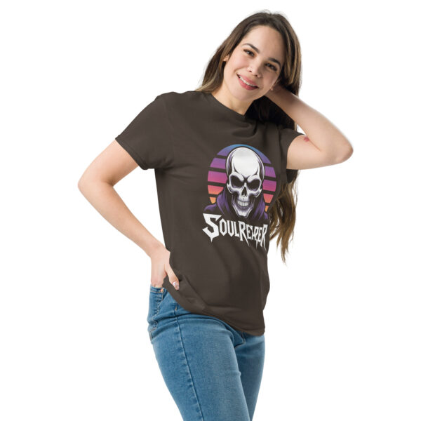 T-Shirt Soul Reaper Sunset – Grim Skull, 80s Vaporwave