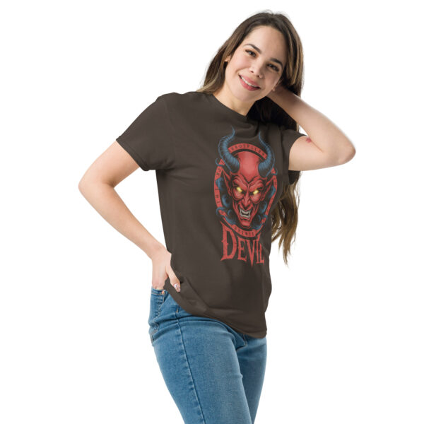 T-Shirt DEVIL Inferno – Horned Head, Occult Circle