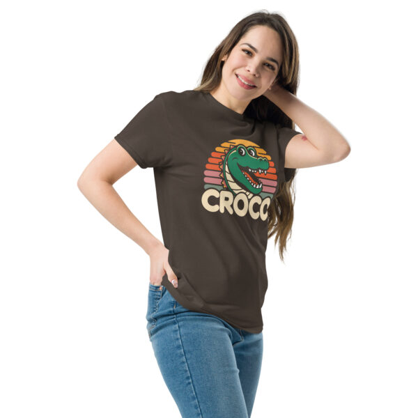 T-Shirt CROCO Sunset – Retro Gator Smile
